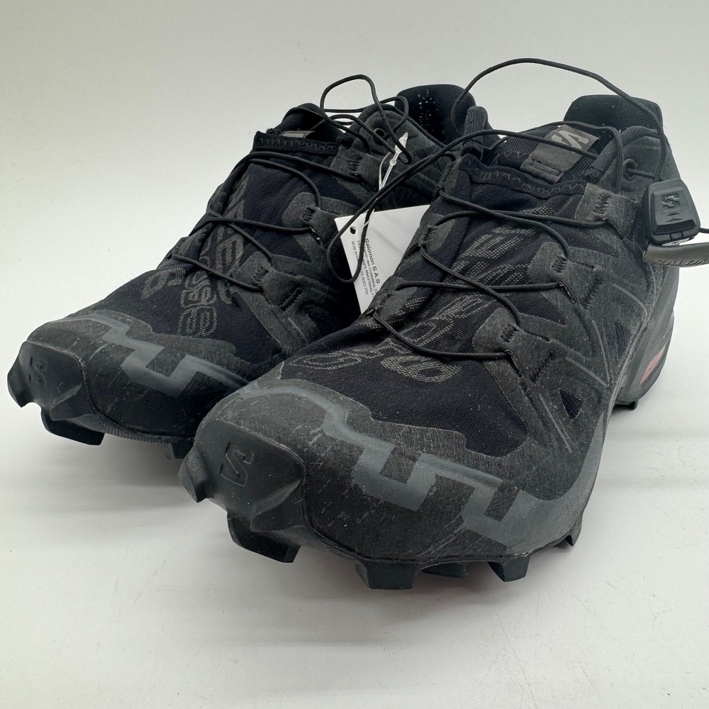 Salomon Speedcross 6 Trail Running Shoes Black Black Phantom Women's US 6.5 New